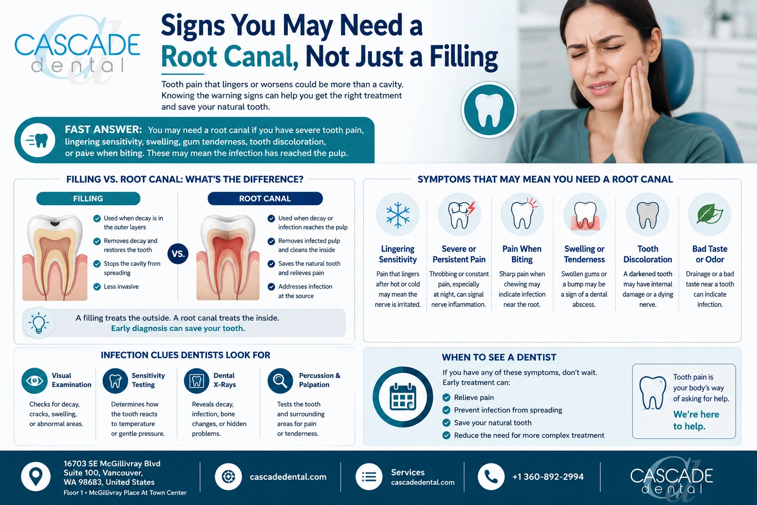 signs you need root canal not just tooth filling
