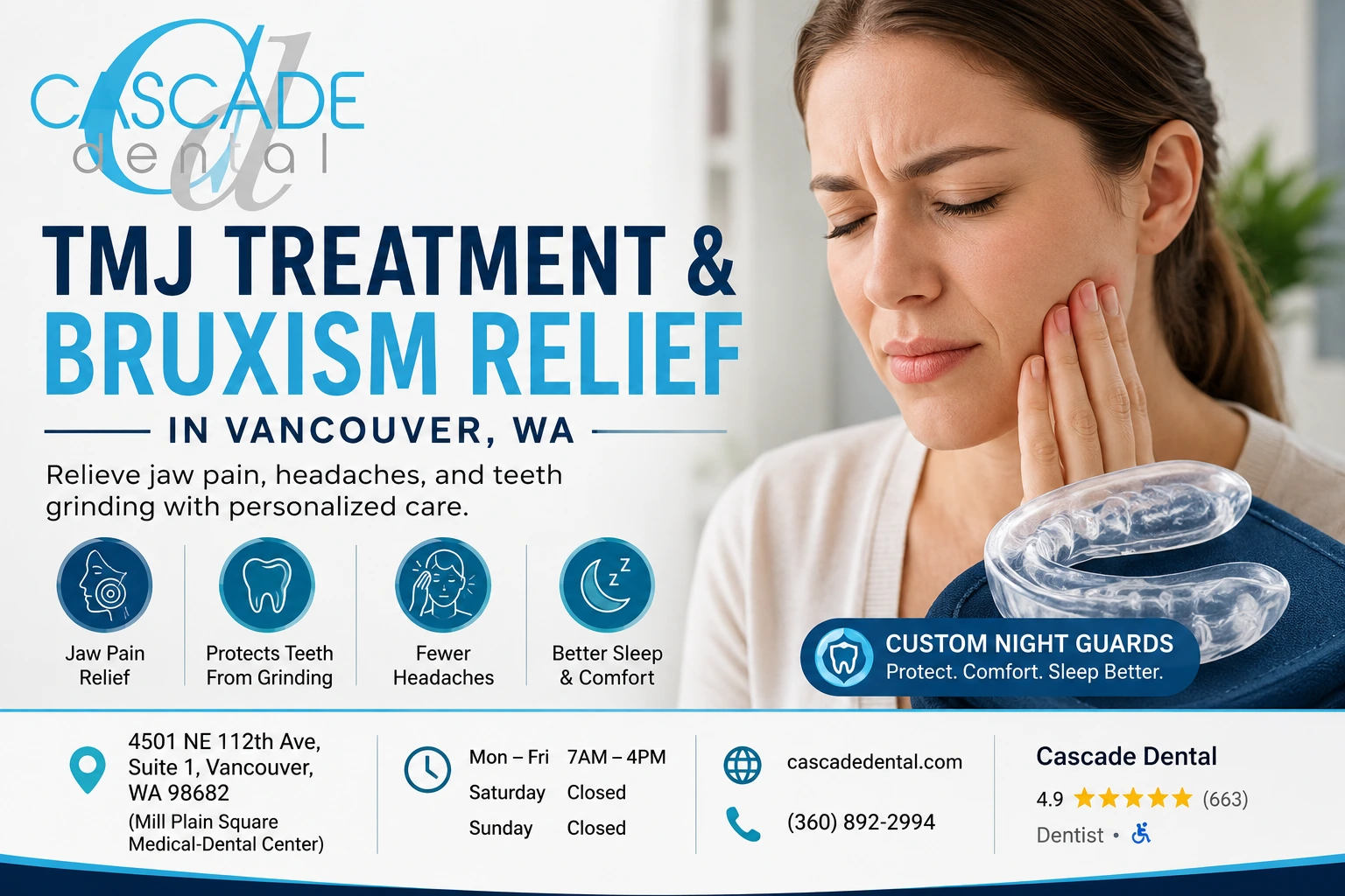 TMJ Treatment & Bruxism Relief in Vancouver, WA