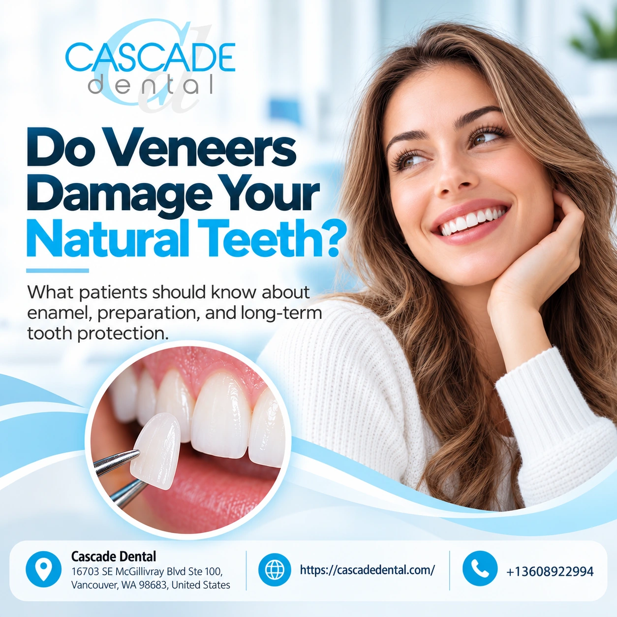 do veneers damage your natural teeth