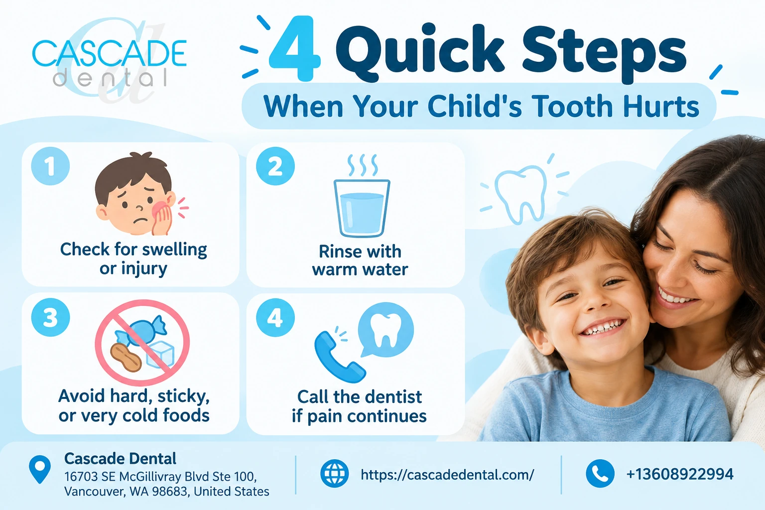 4 Quick Steps When Your Child Tooth Hurts